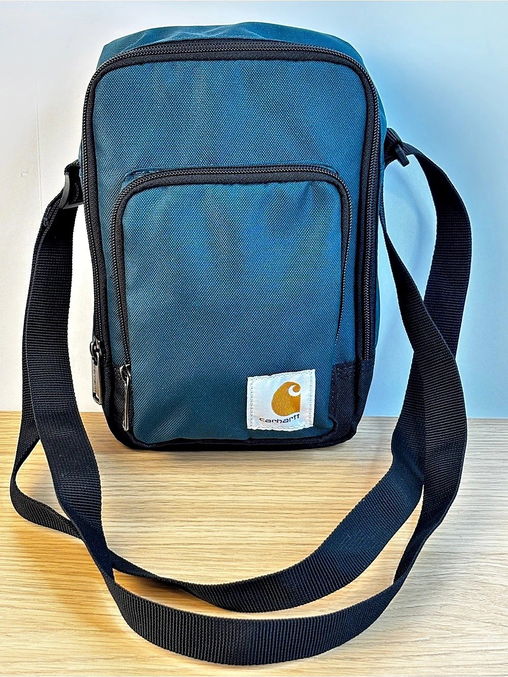 Carhartt Utility Crossbody Messenger Bag in Teal & Black